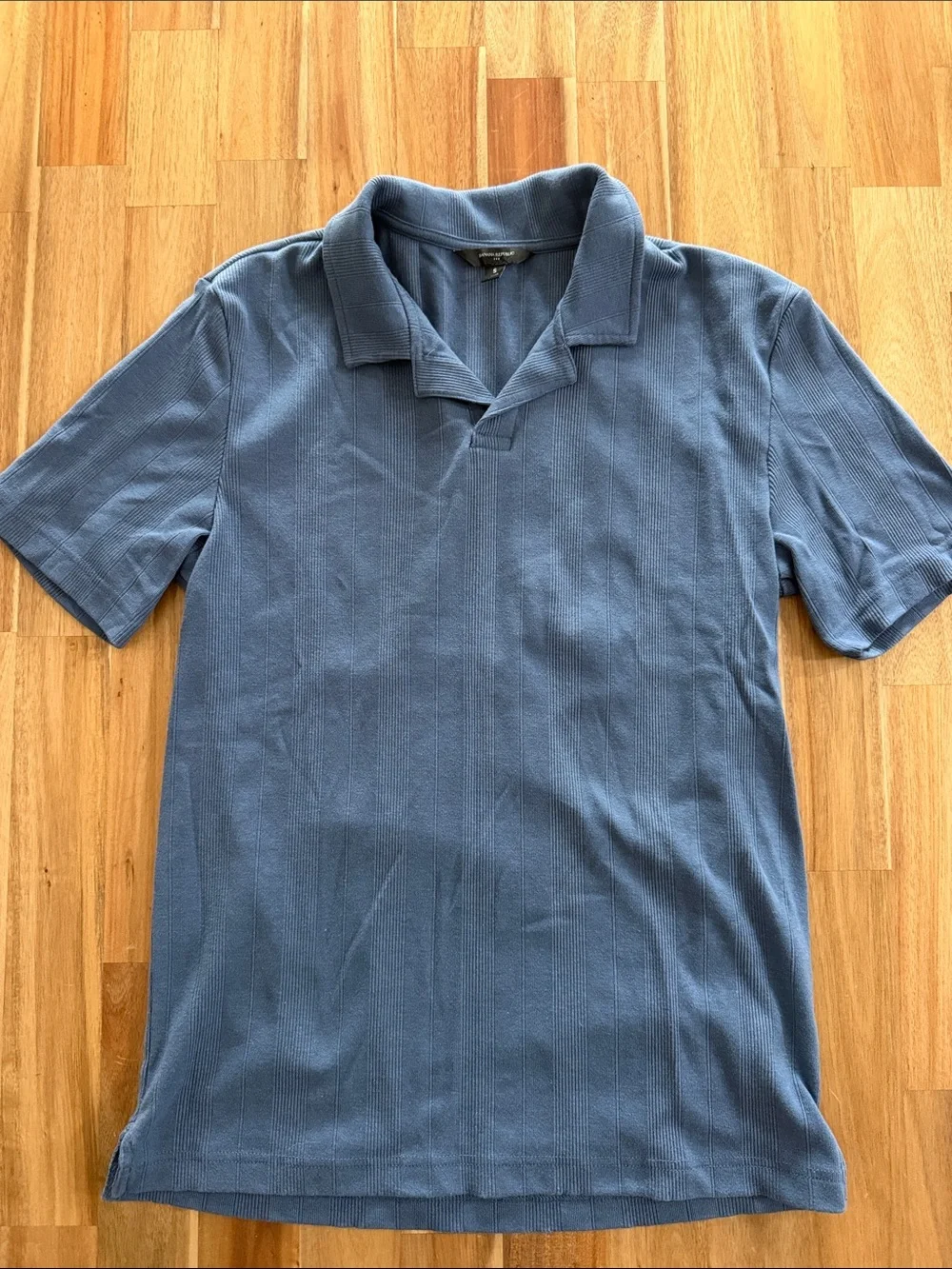 Banana Republic Men's Slate Blue Short-Sleeve Polo